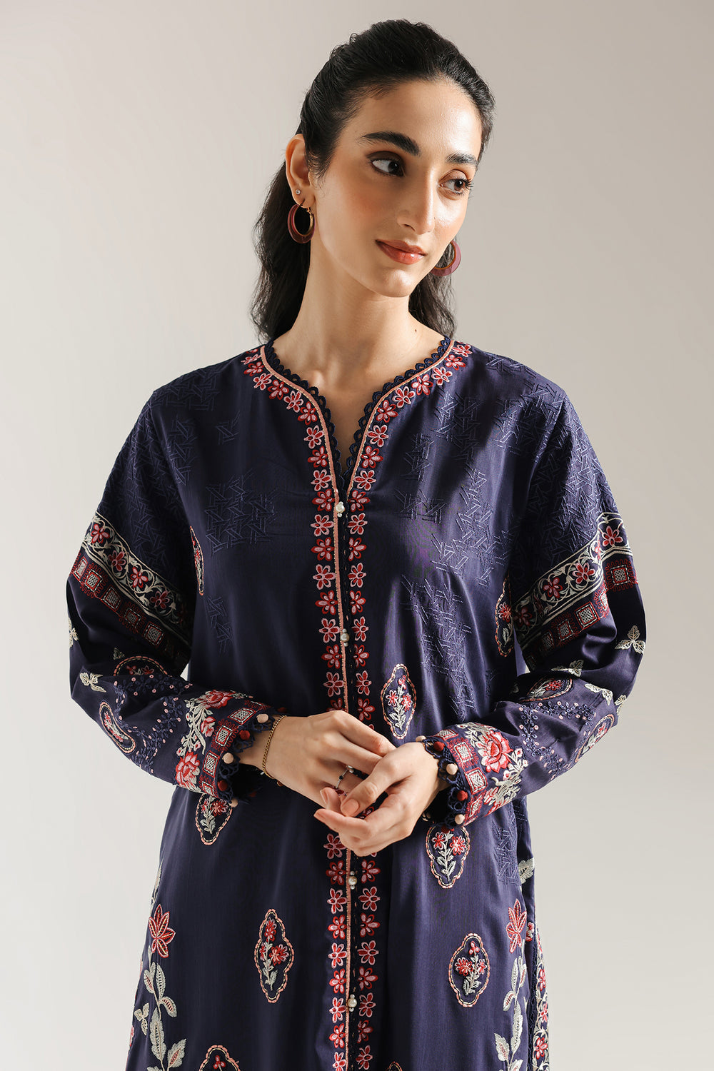 Ethnic | Rozana Collection 25 | Embroidered Dress 05A by Ethnic - Designer Dress  - Type : Ladies Clothes - Available at Libayah - 100% Original 
