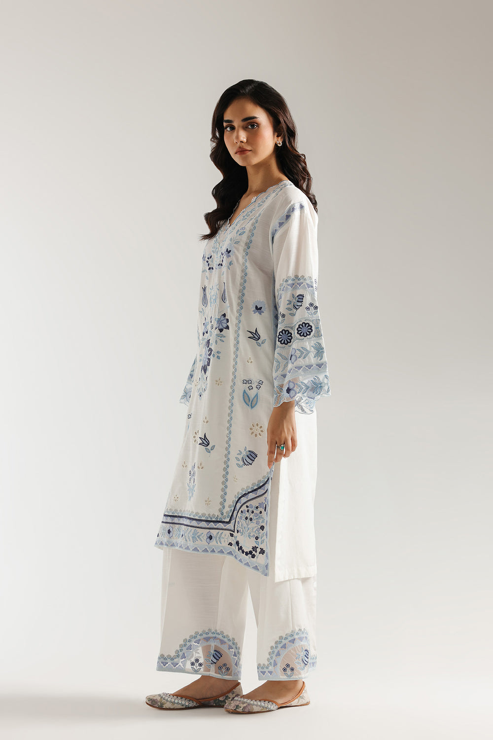 Ethnic | Rozana Collection 25 | Embroidered Dress 17A by Ethnic - Designer Dress  - Type : Ladies Clothes - Available at Libayah - 100% Original 