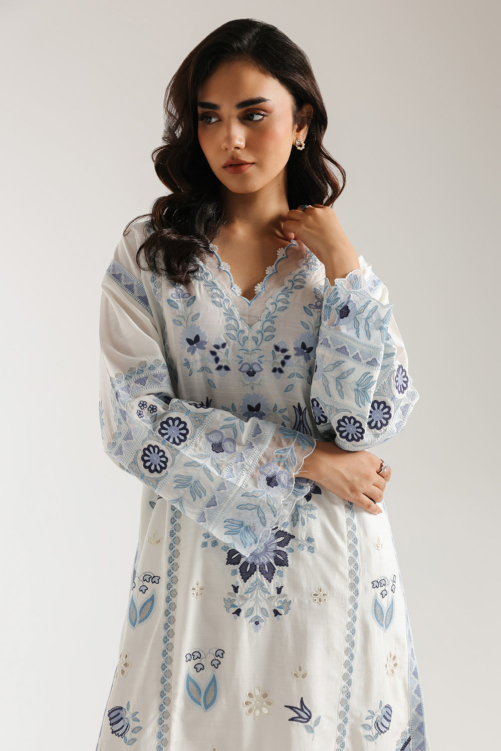 Ethnic | Rozana Collection 25 | Embroidered Dress 17A by Ethnic - Designer Dress  - Type : Ladies Clothes - Available at Libayah - 100% Original 