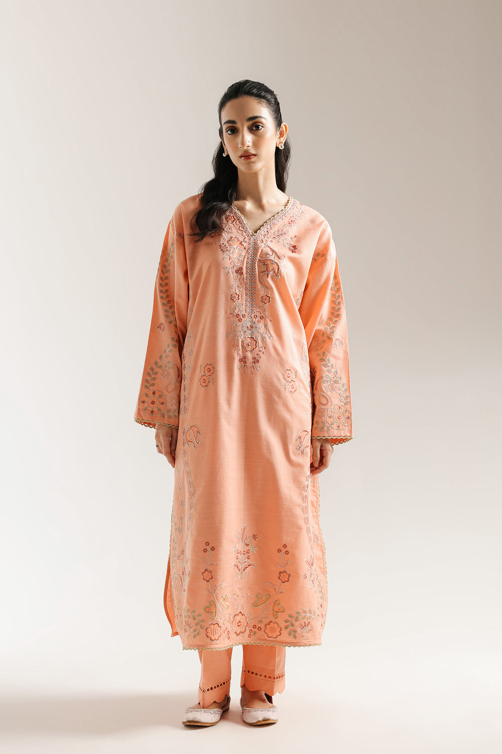 Ethnic | Rozana Collection 25 | Embroidered Dress 06A by Ethnic - Designer Dress  - Type : Ladies Clothes - Available at Libayah - 100% Original 