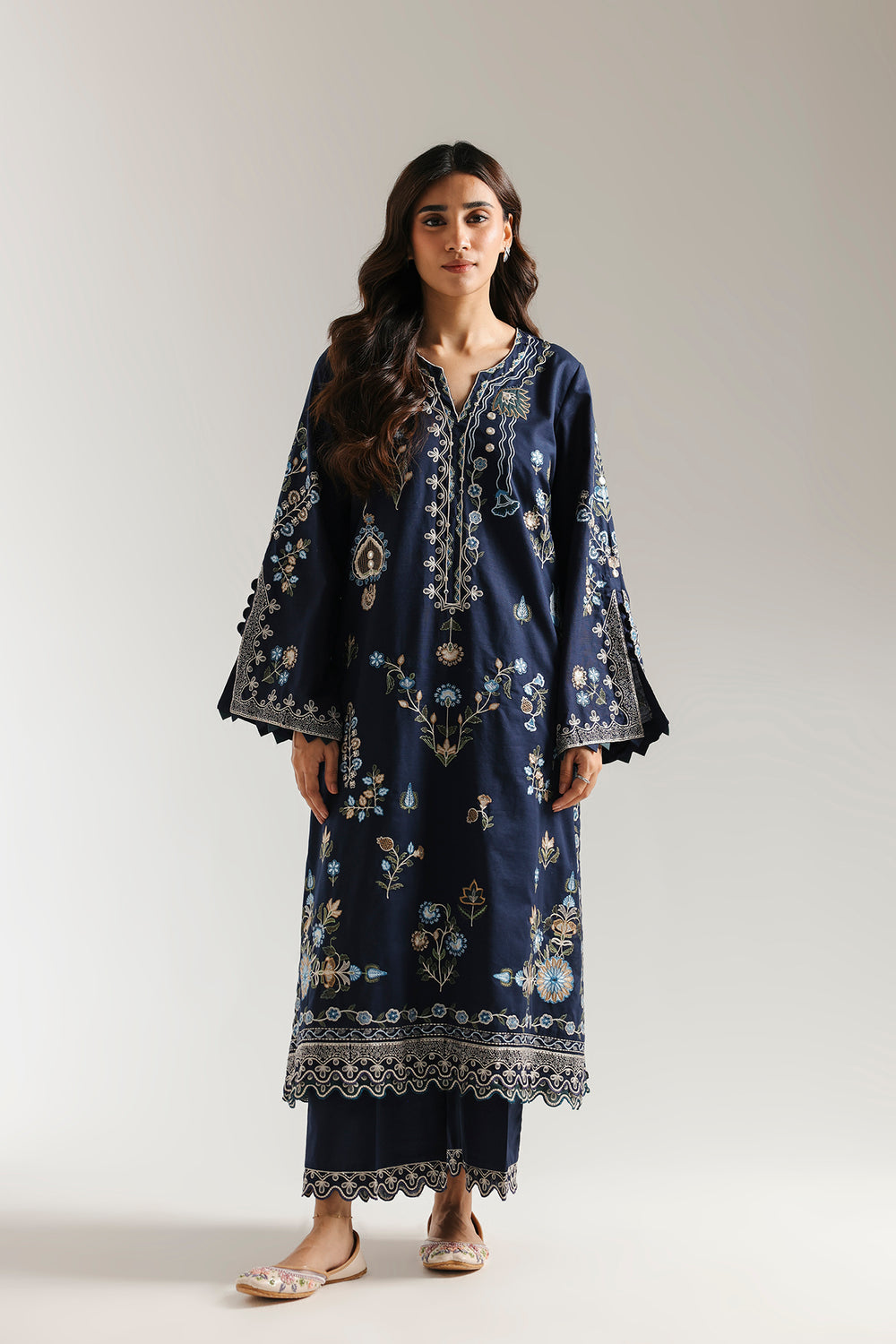 Ethnic | Rozana Collection 25 | Embroidered Dress 09A by Ethnic - Designer Dress  - Type : Ladies Clothes - Available at Libayah - 100% Original 