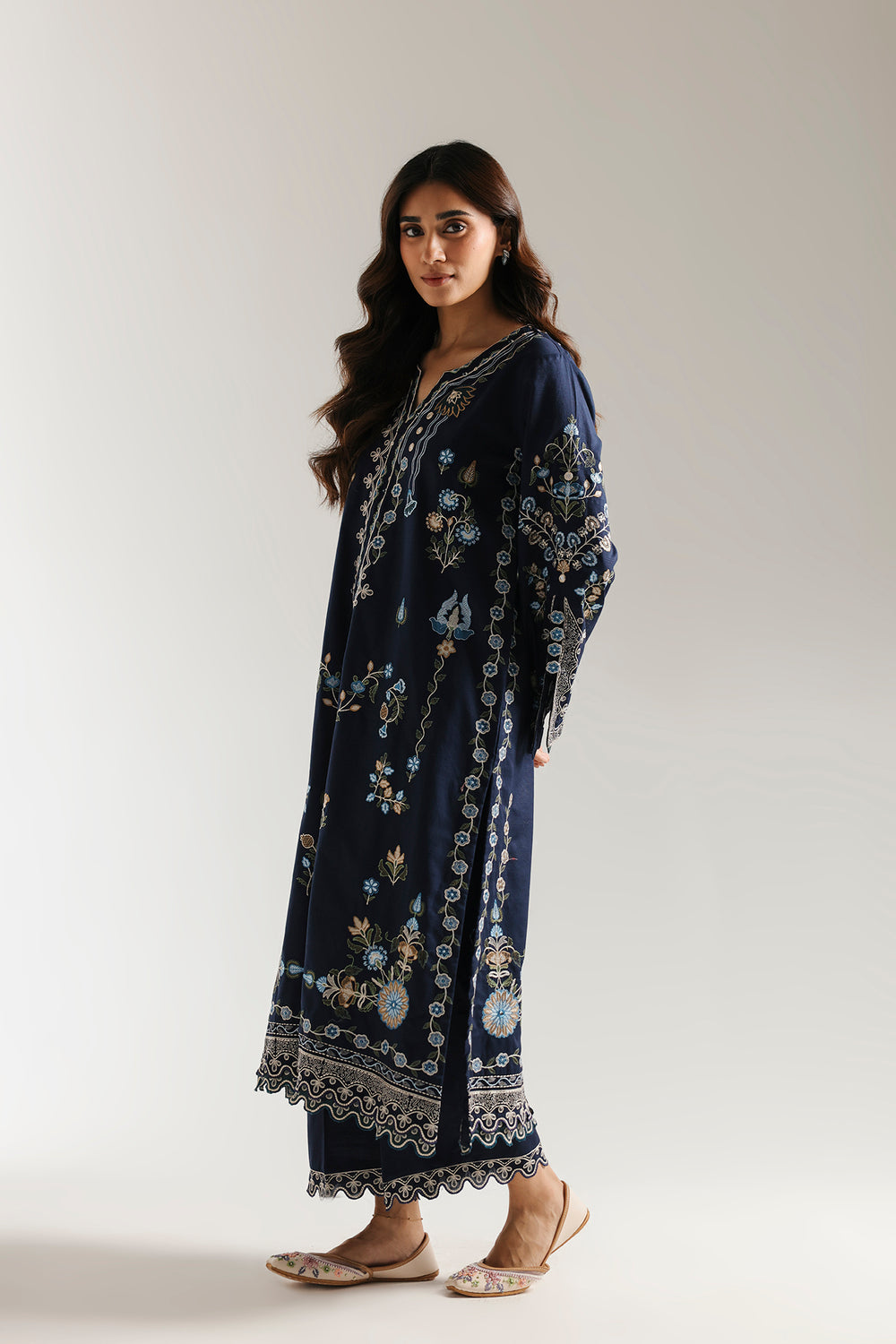Ethnic | Rozana Collection 25 | Embroidered Dress 09A by Ethnic - Designer Dress  - Type : Ladies Clothes - Available at Libayah - 100% Original 