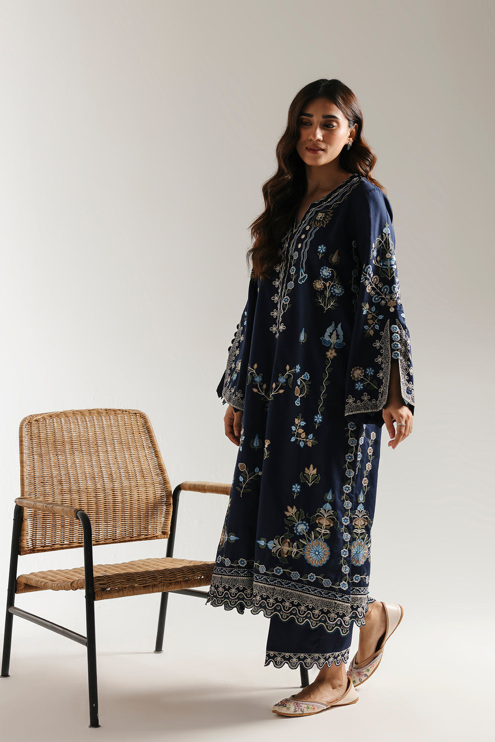 Ethnic | Rozana Collection 25 | Embroidered Dress 09A by Ethnic - Designer Dress  - Type : Ladies Clothes - Available at Libayah - 100% Original 