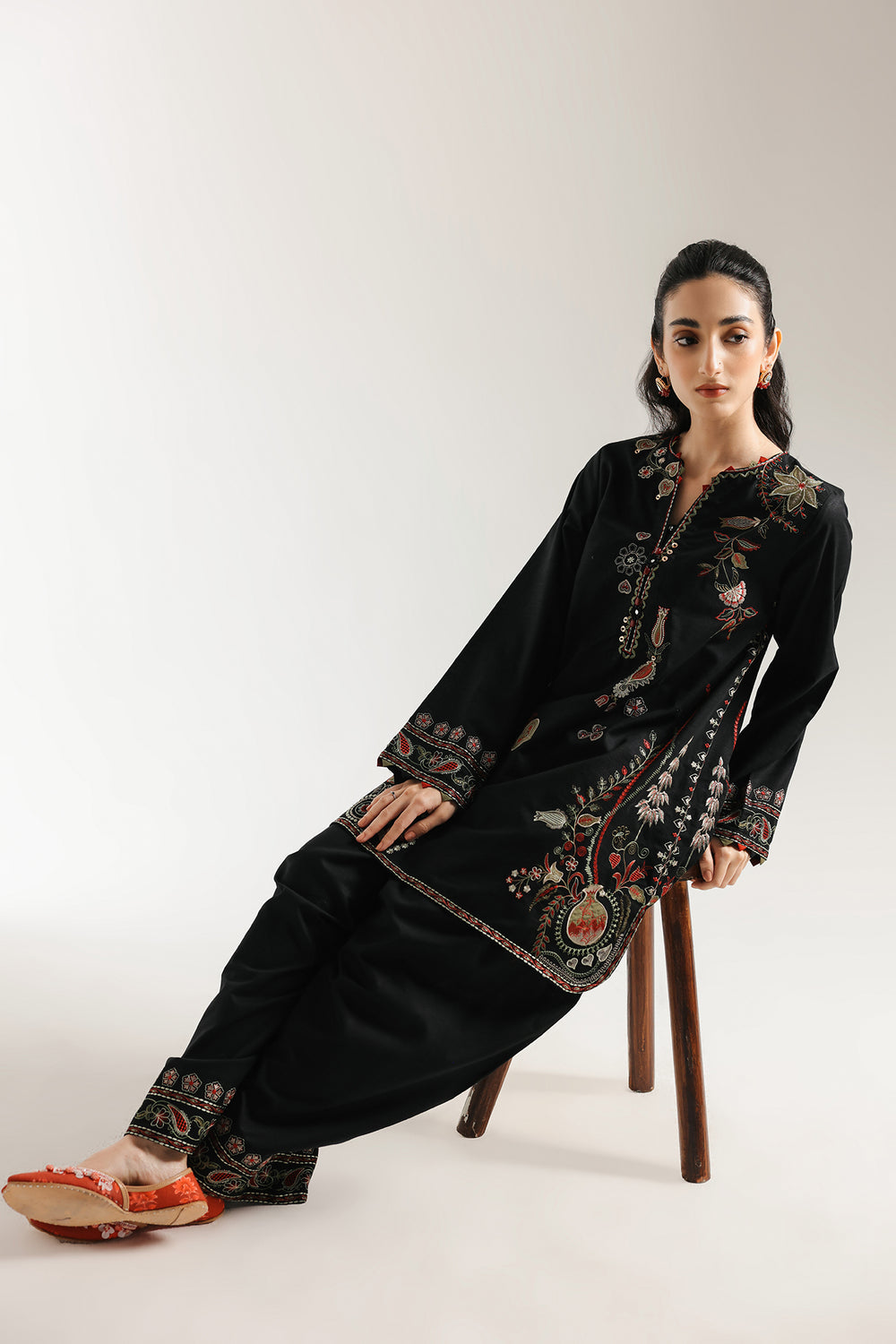 Ethnic | Rozana Collection 25 | Embroidered Dress 07A by Ethnic - Designer Dress  - Type : Ladies Clothes - Available at Libayah - 100% Original 