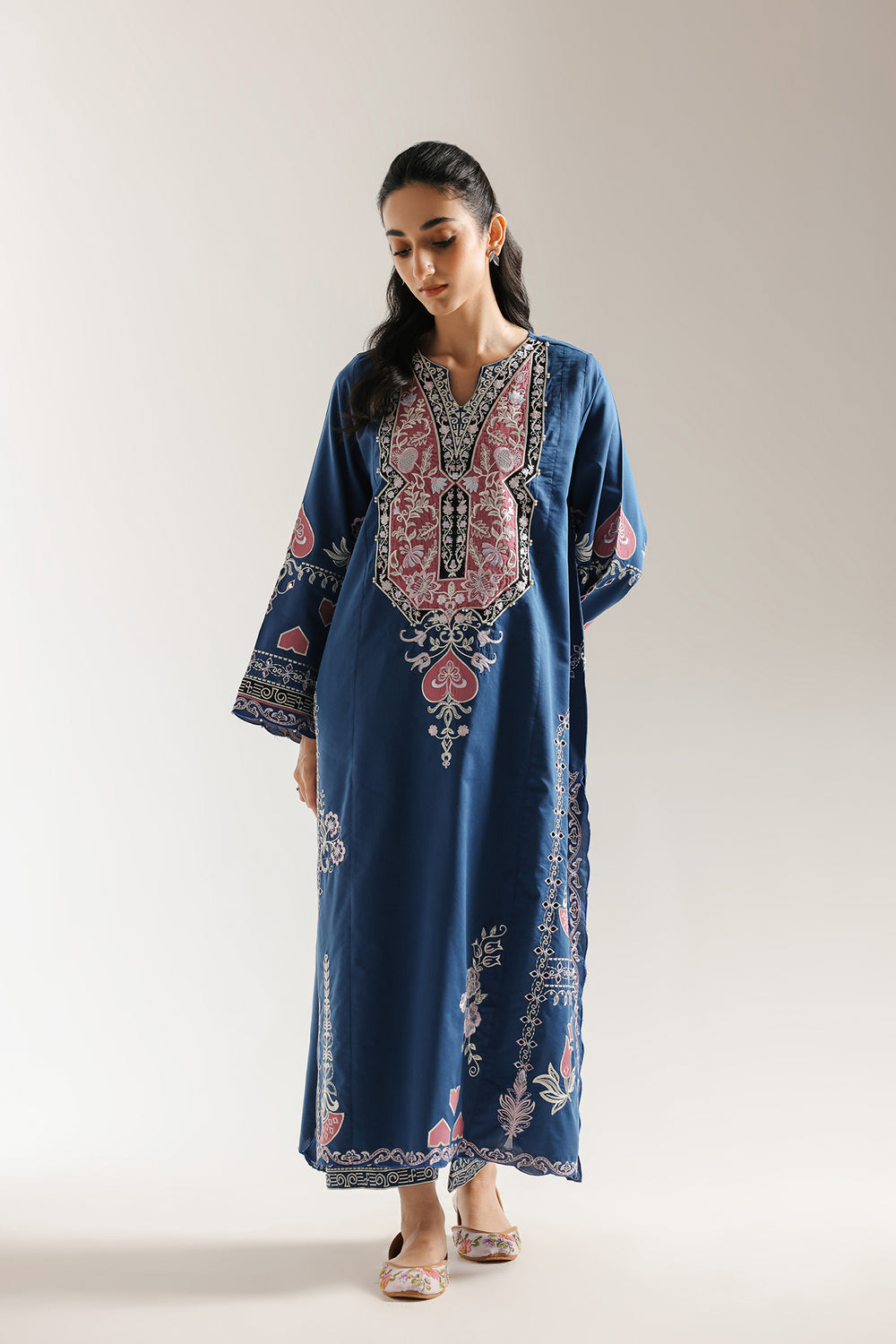 Ethnic | Rozana Collection 25 | Embroidered Dress 03A by Ethnic - Designer Dress  - Type : Ladies Clothes - Available at Libayah - 100% Original 