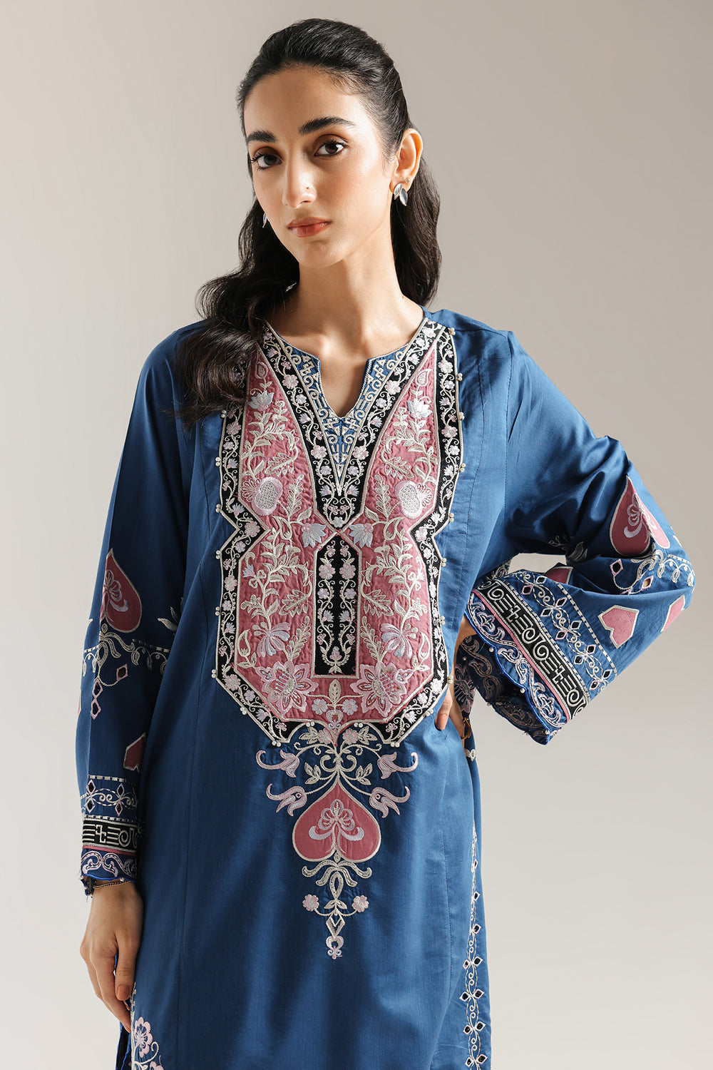 Ethnic | Rozana Collection 25 | Embroidered Dress 03A by Ethnic - Designer Dress  - Type : Ladies Clothes - Available at Libayah - 100% Original 