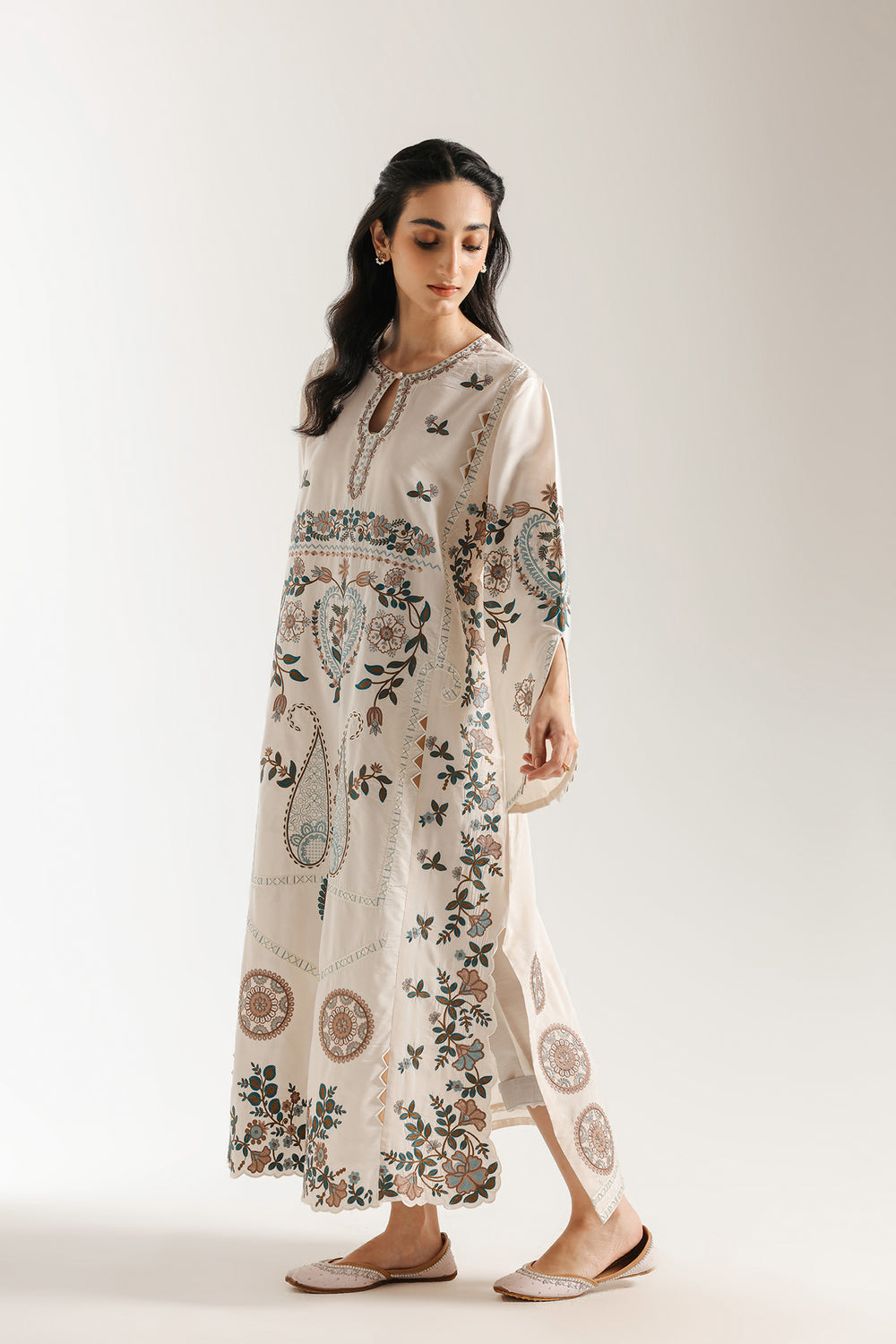 Ethnic | Rozana Collection 25 | Embroidered Dress 02A by Ethnic - Designer Dress  - Type : Ladies Clothes - Available at Libayah - 100% Original 