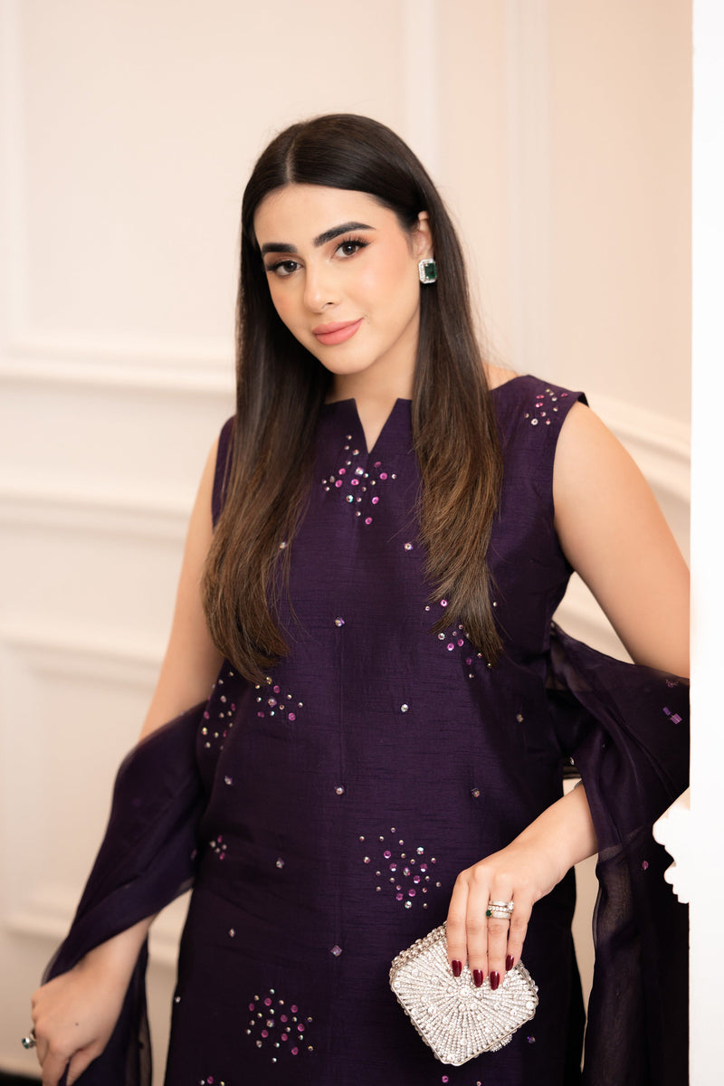 Hana | Signature Series | Amethyst Glow by Hana - Designer Dress - Type: Ladies Clothes - Available at Libayah - 100% Original