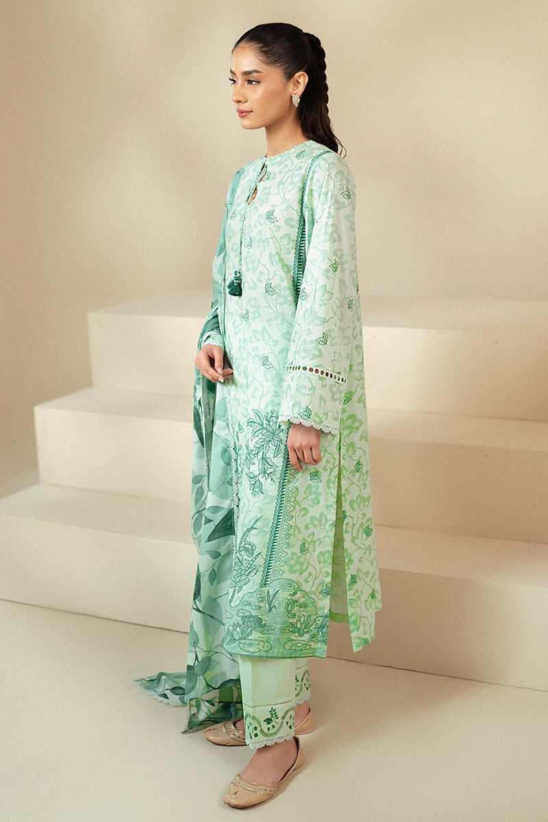 Cross Stitch | Daily Lawn 24 | MINTY MEADOW-3 PIECE LAWN SUIT