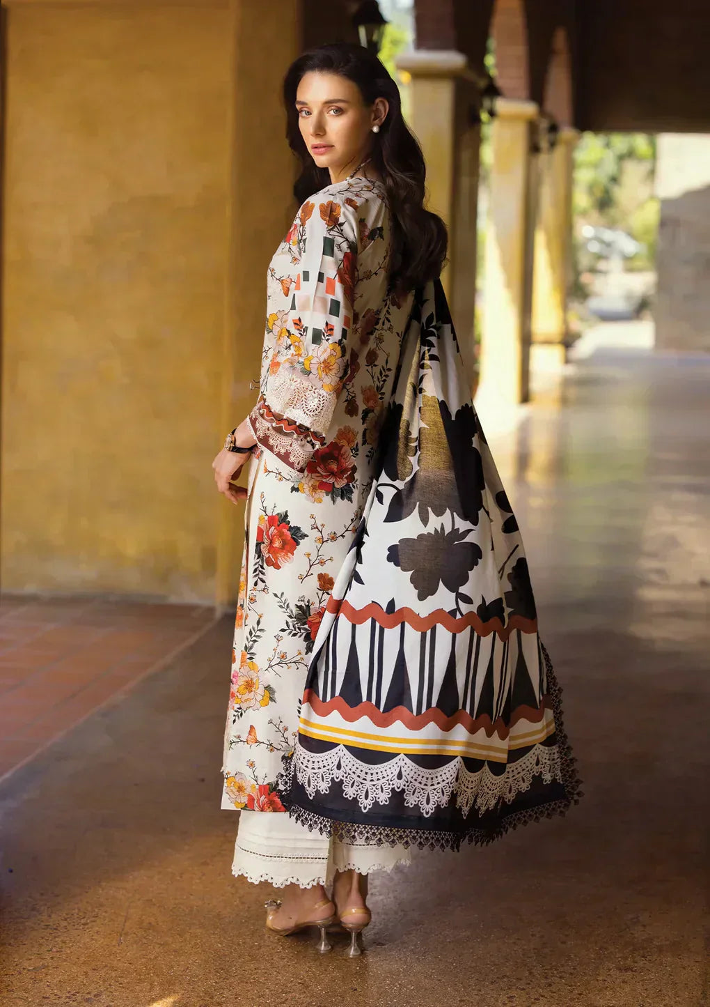 Elaf Premium | Print Chikankari 24 | ECT-02A MELROSE