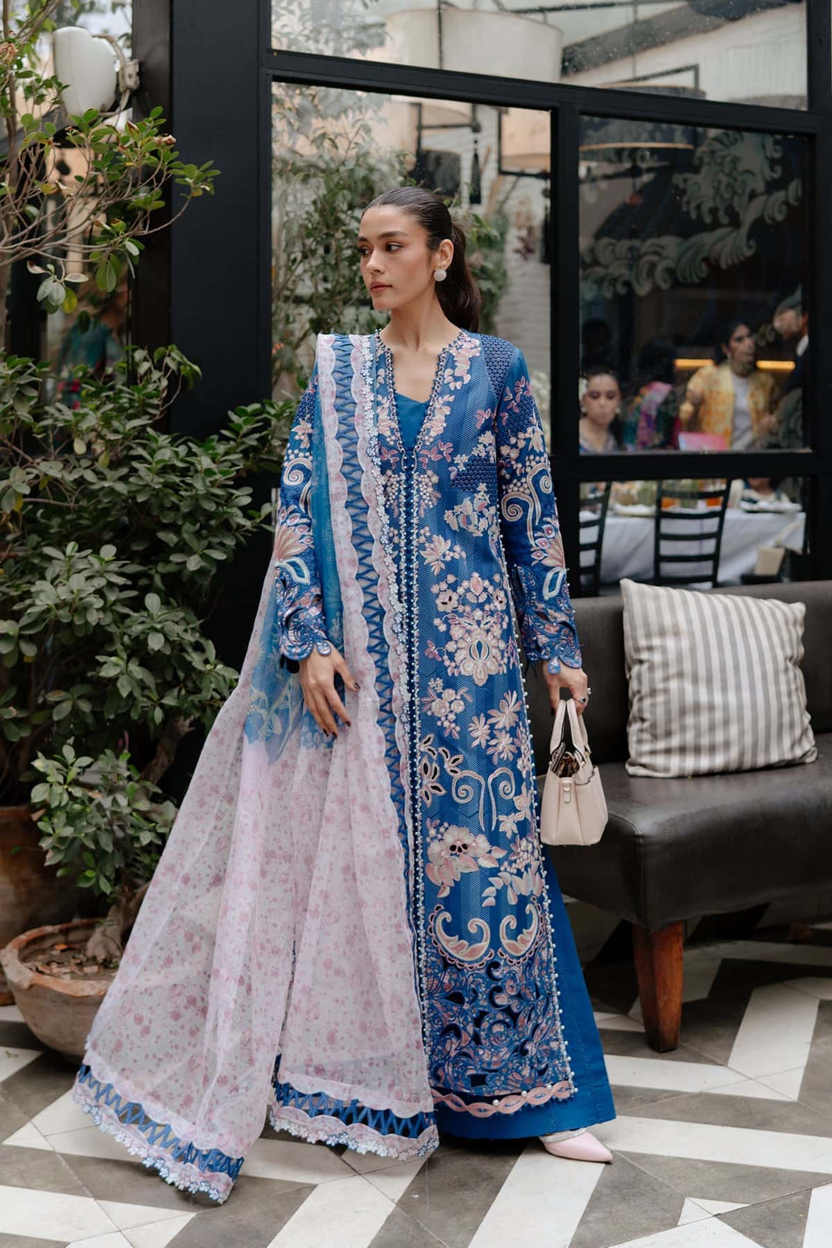 Afrozeh | Lawn 25 | Eclipse by Afrozeh - Designer Dress - Type: Ladies Clothes - Available at Libayah - 100% Original