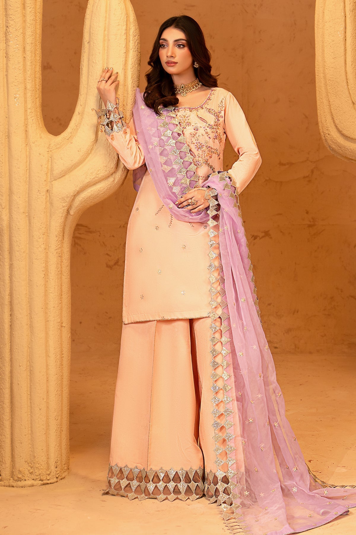 Maryams | Noir Luxury Formals | Ophelia by Maryams - Designer Dress  - Type : Ladies Clothes - Available at Libayah - 100% Original 