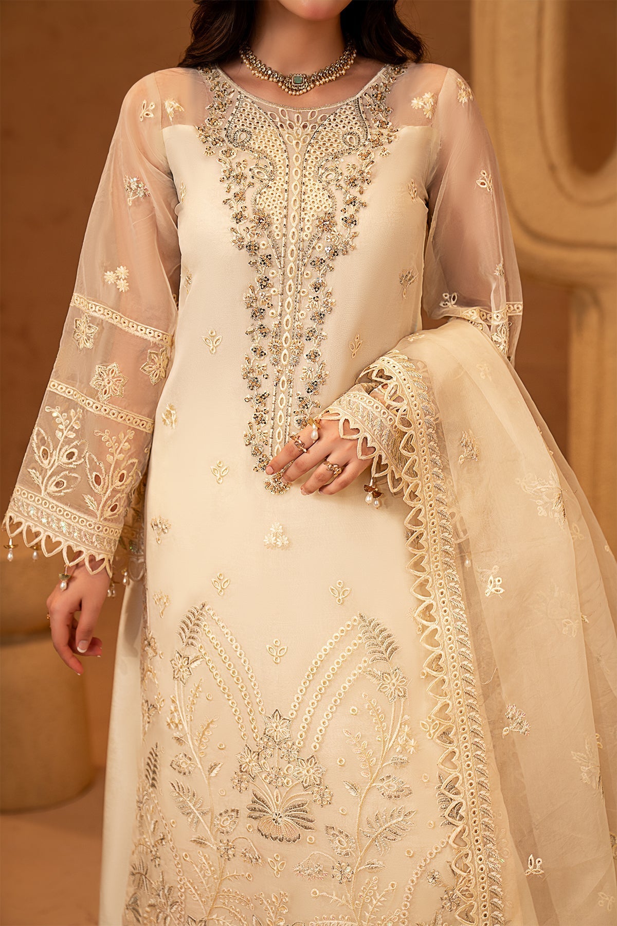Maryams | Noir Luxury Formals | Celeste by Maryams - Designer Dress  - Type : Ladies Clothes - Available at Libayah - 100% Original 