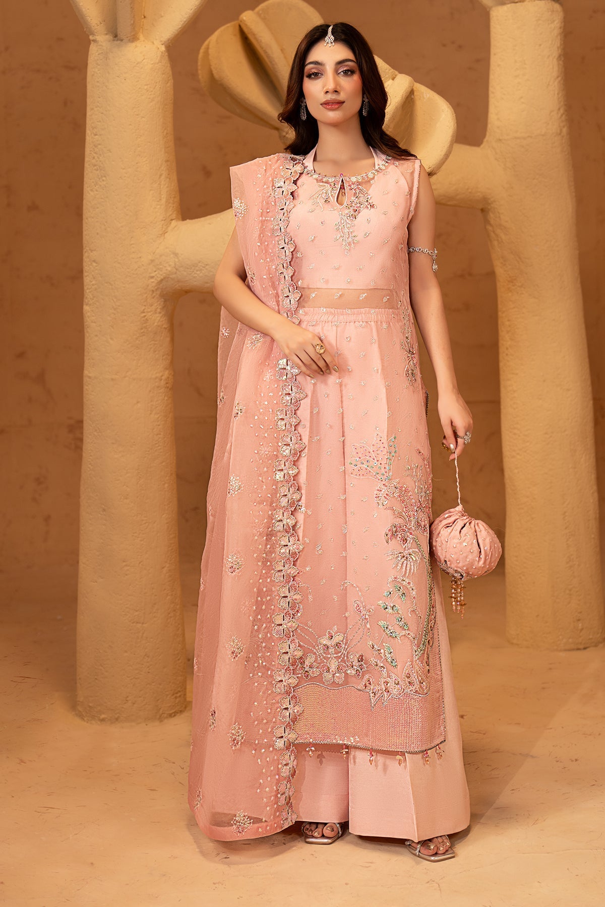 Maryams | Noir Luxury Formals | Mina by Maryams - Designer Dress  - Type : Ladies Clothes - Available at Libayah - 100% Original 
