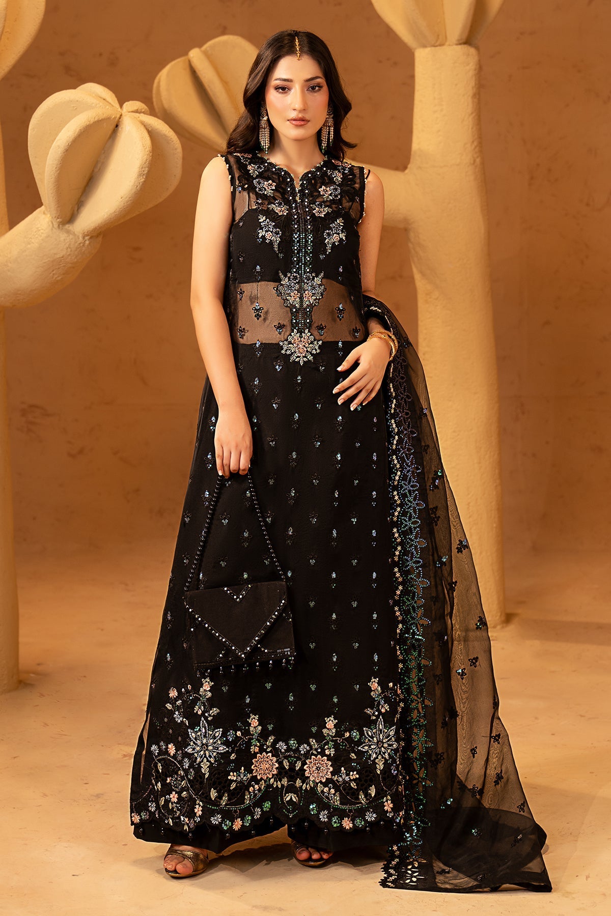 Maryams | Noir Luxury Formals | Seraphina by Maryams - Designer Dress  - Type : Ladies Clothes - Available at Libayah - 100% Original 