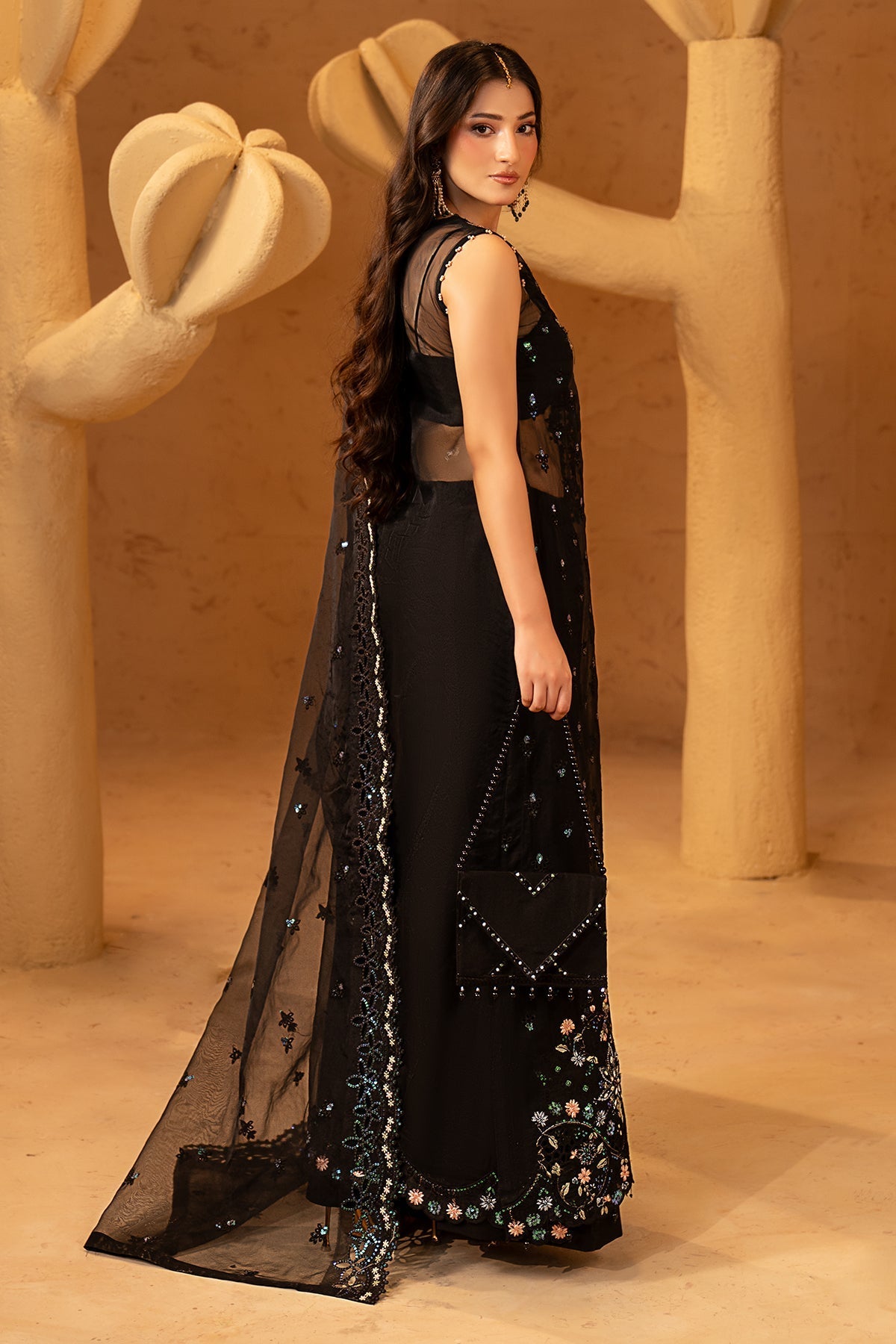 Maryams | Noir Luxury Formals | Seraphina by Maryams - Designer Dress  - Type : Ladies Clothes - Available at Libayah - 100% Original 