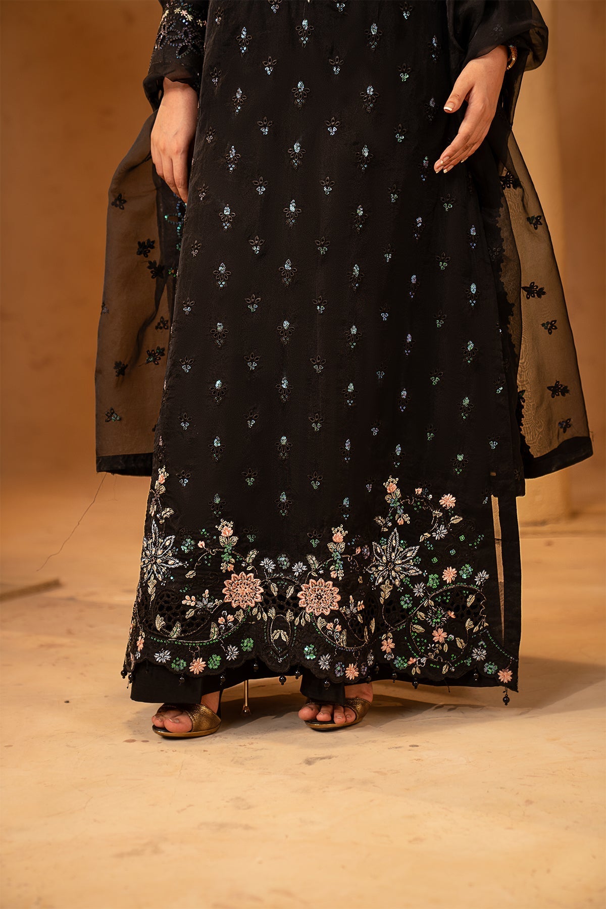 Maryams | Noir Luxury Formals | Seraphina by Maryams - Designer Dress  - Type : Ladies Clothes - Available at Libayah - 100% Original 