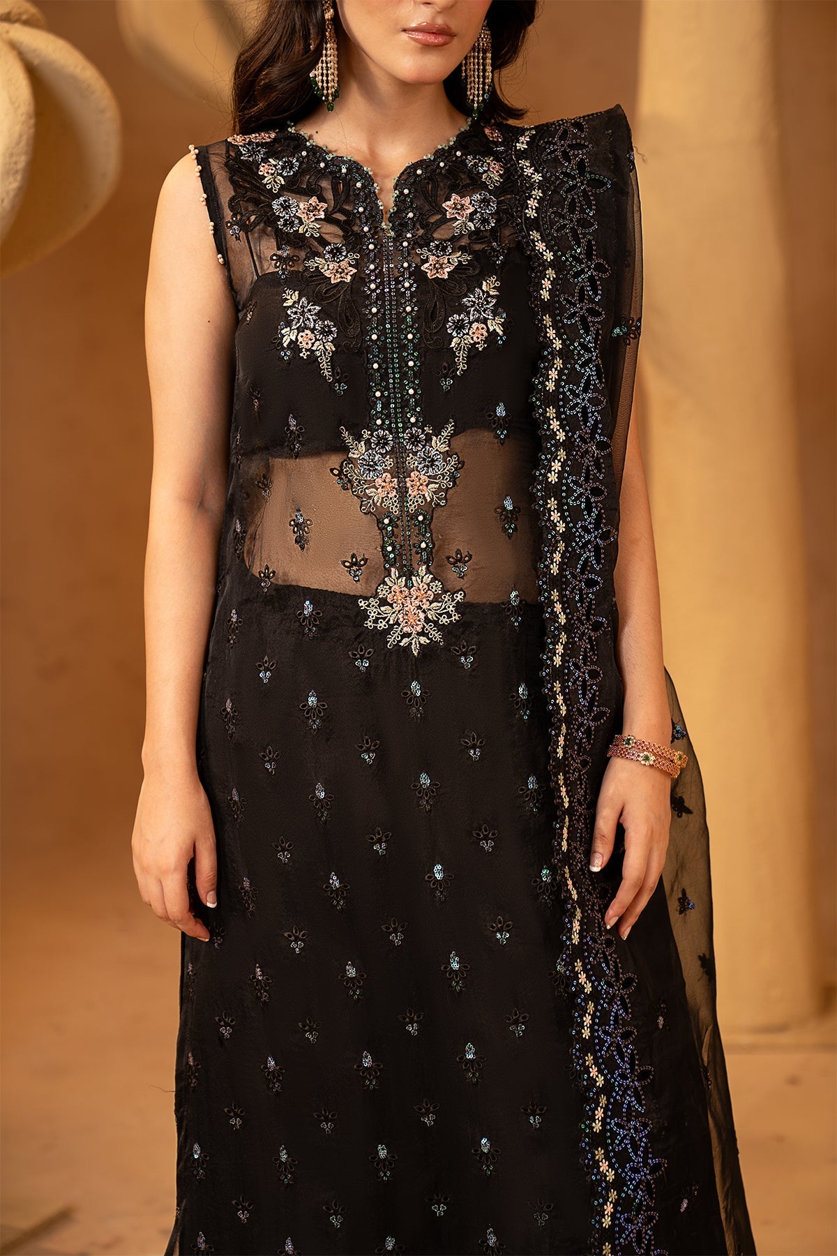 Maryams | Noir Luxury Formals | Seraphina by Maryams - Designer Dress  - Type : Ladies Clothes - Available at Libayah - 100% Original 