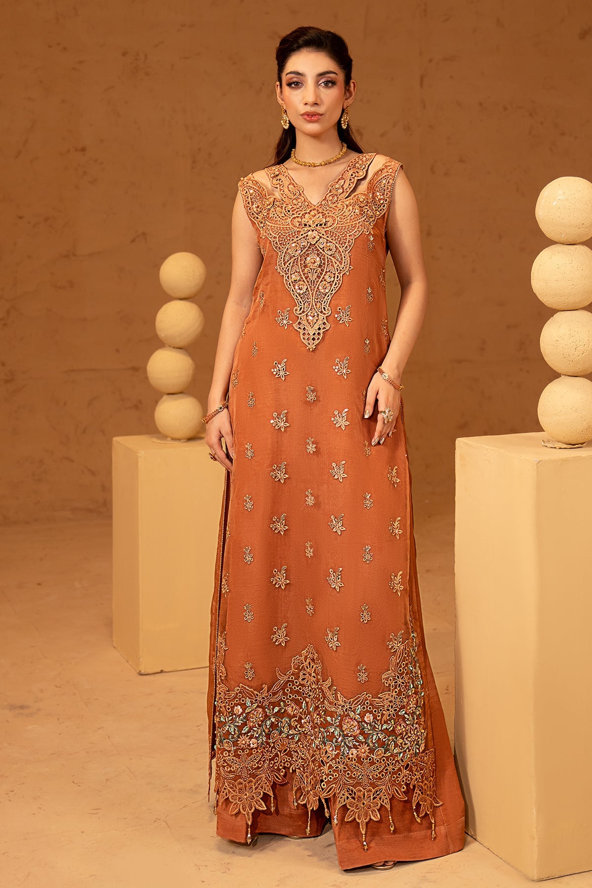 Maryams | Noir Luxury Formals | Rose by Maryams - Designer Dress  - Type : Ladies Clothes - Available at Libayah - 100% Original 