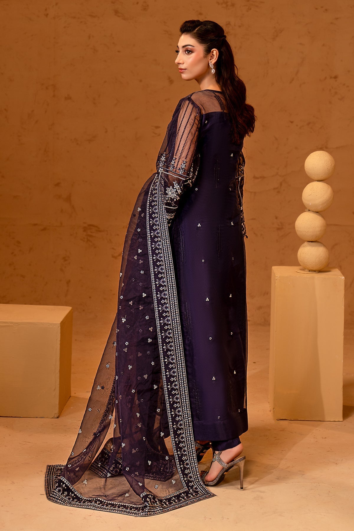 Maryams | Noir Luxury Formals | Sofia by Maryams - Designer Dress  - Type : Ladies Clothes - Available at Libayah - 100% Original 