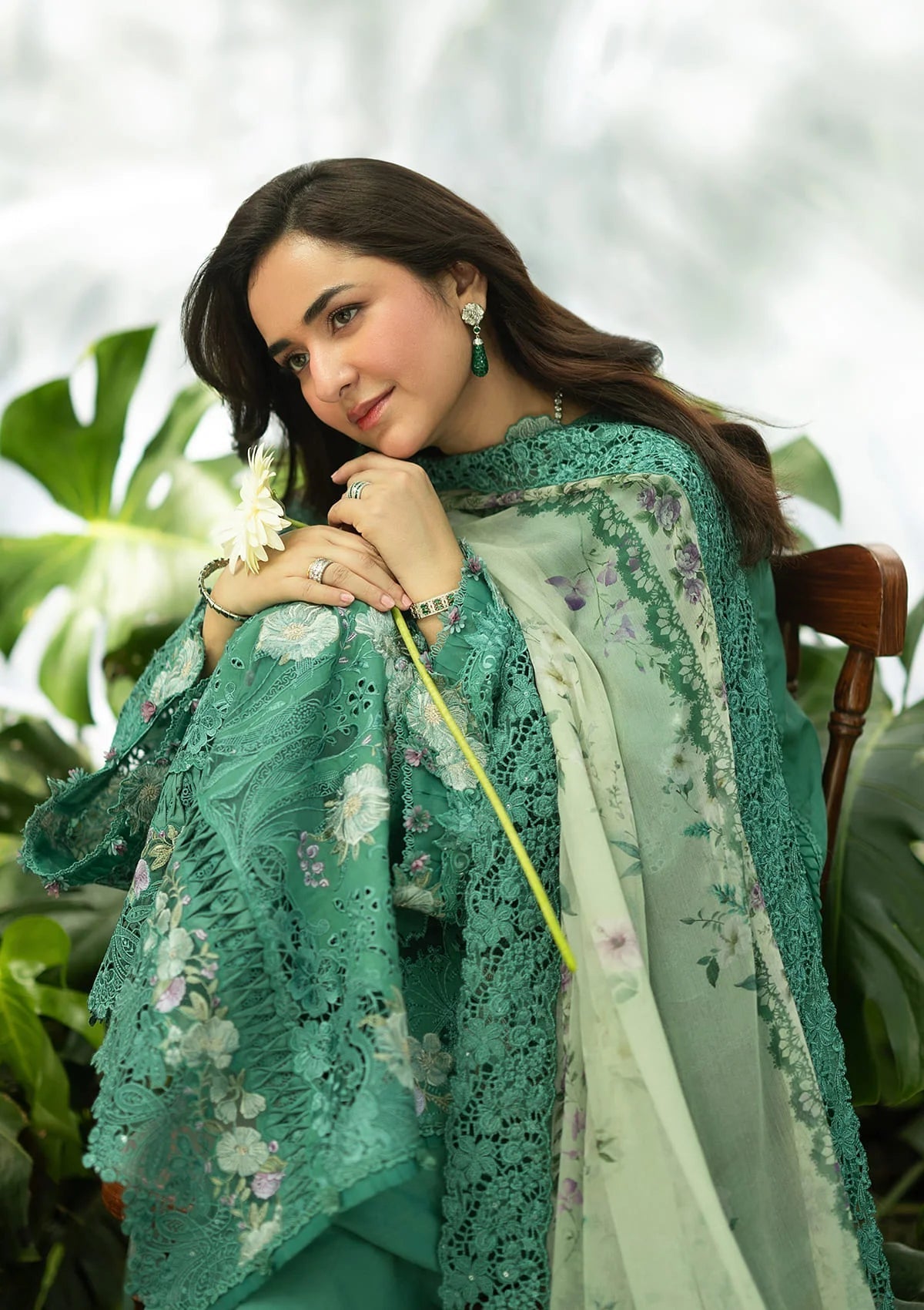 Elaf Premium | Luxury Lawn 26 | ELQ-2A LOVER'S EDEN by Elaf Premium - Designer Dress  - Type : Ladies Clothes - Available at Libayah - 100% Original 
