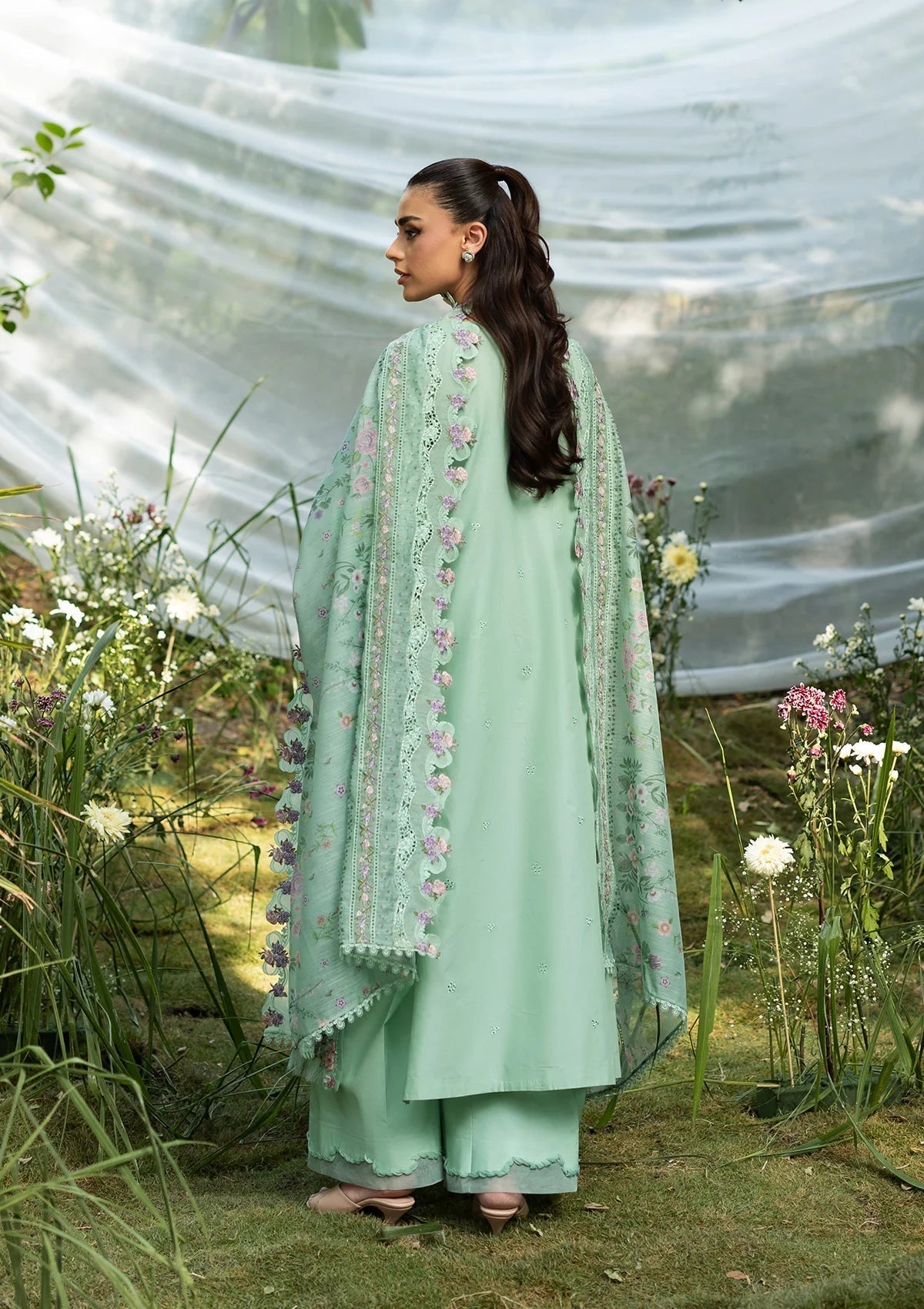 Elaf Premium | Luxury Lawn 26 | ELQ-3A DAISY CHAIN by Elaf Premium - Designer Dress  - Type : Ladies Clothes - Available at Libayah - 100% Original 