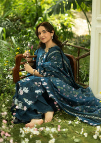 Elaf Premium | Luxury Lawn 26 | ELQ-3B EMERALD FERN by Elaf Premium - Designer Dress  - Type : Ladies Clothes - Available at Libayah - 100% Original 