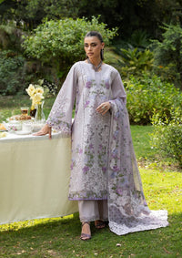 Elaf Premium | Luxury Lawn 26 | ELQ-4B PURE PLUM by Elaf Premium - Designer Dress  - Type : Ladies Clothes - Available at Libayah - 100% Original 