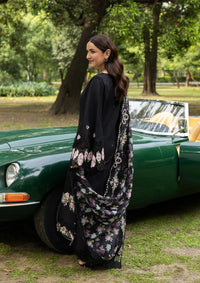 Elaf Premium | Luxury Lawn 26 | ELQ-5B BLACK MASCARA by Elaf Premium - Designer Dress  - Type : Ladies Clothes - Available at Libayah - 100% Original 