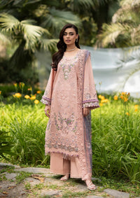 Elaf Premium | Luxury Lawn 26 | ELQ-6A BLUSHING ROSE by Elaf Premium - Designer Dress  - Type : Ladies Clothes - Available at Libayah - 100% Original 