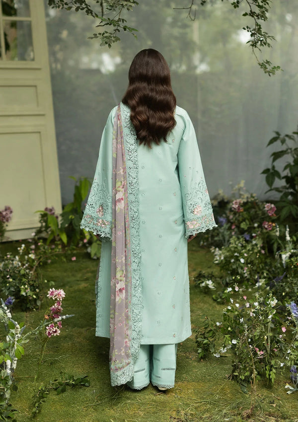 Elaf Premium | Luxury Lawn 26 | ELQ-6B MINT STORY by Elaf Premium - Designer Dress  - Type : Ladies Clothes - Available at Libayah - 100% Original 
