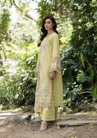 Elaf Premium | Luxury Lawn 26 | ELQ-7A BUTTER YELLOW by Elaf Premium - Designer Dress  - Type : Ladies Clothes - Available at Libayah - 100% Original 