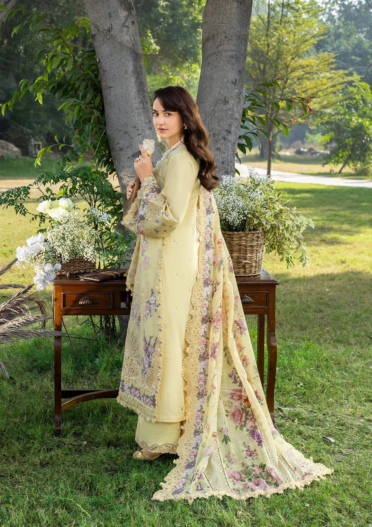 Elaf Premium | Luxury Lawn 26 | ELY-05 SOUCI - by Libayah - Registered Vendor of : Elaf Premium - 100% Original Designer Dress
