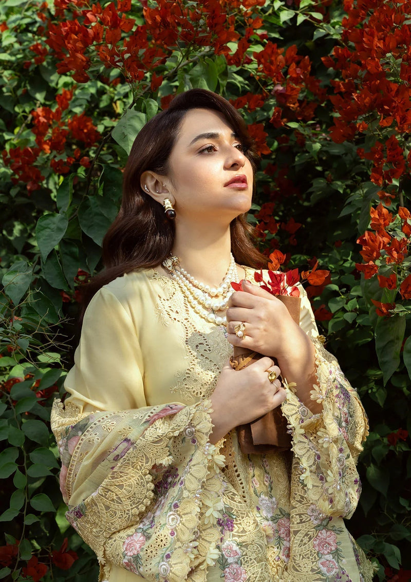 Elaf Premium | Luxury Lawn 26 | ELY-05 SOUCI - by Libayah - Registered Vendor of : Elaf Premium - 100% Original Designer Dress