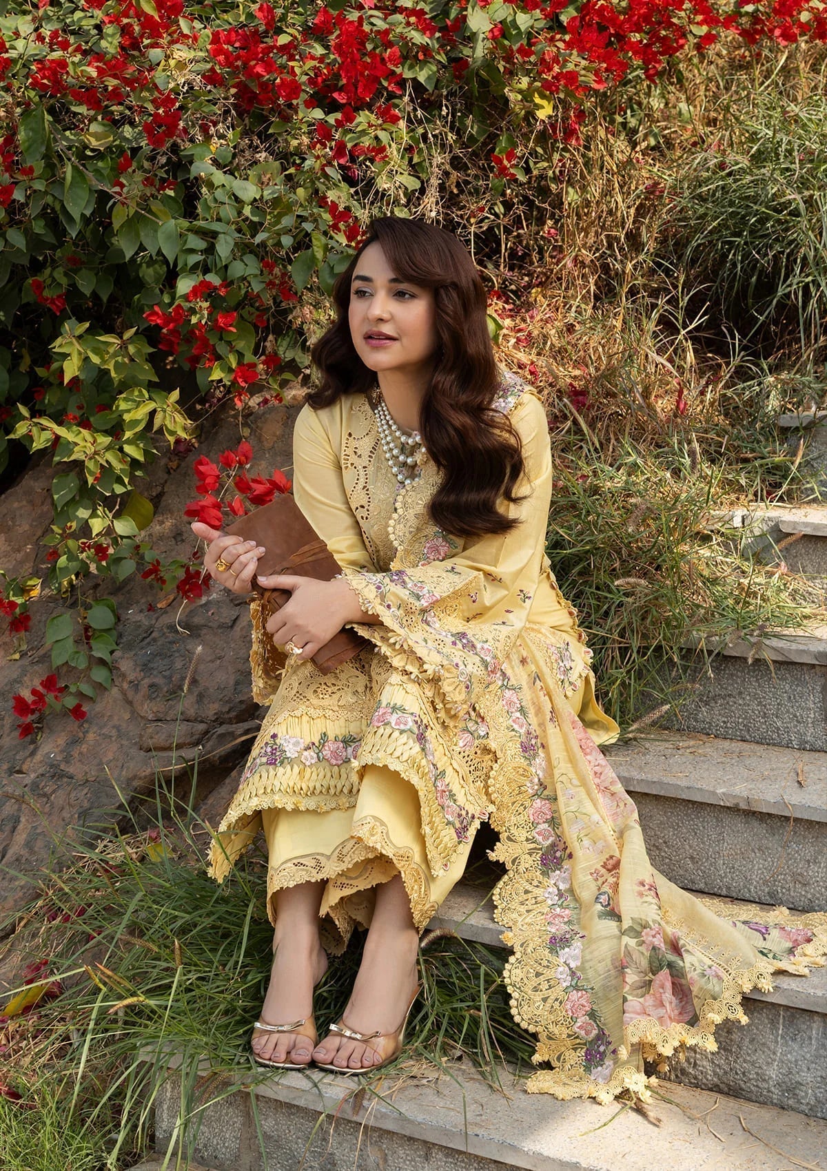 Elaf Premium | Luxury Lawn 26 | ELY-05 SOUCI - by Libayah - Registered Vendor of : Elaf Premium - 100% Original Designer Dress