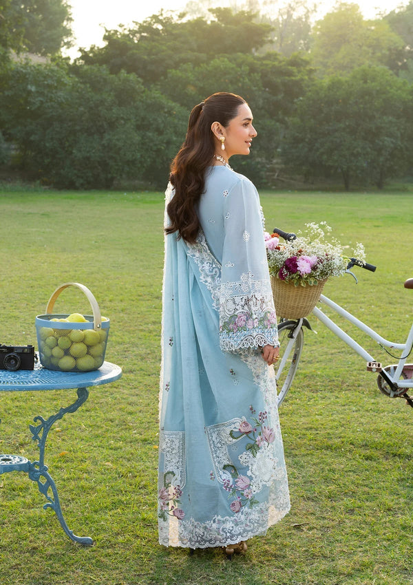 Elaf Premium | Luxury Lawn 26 | ELY-07 MORNIG DRIZZLE - by Libayah - Registered Vendor of : Elaf Premium - 100% Original Designer Dress