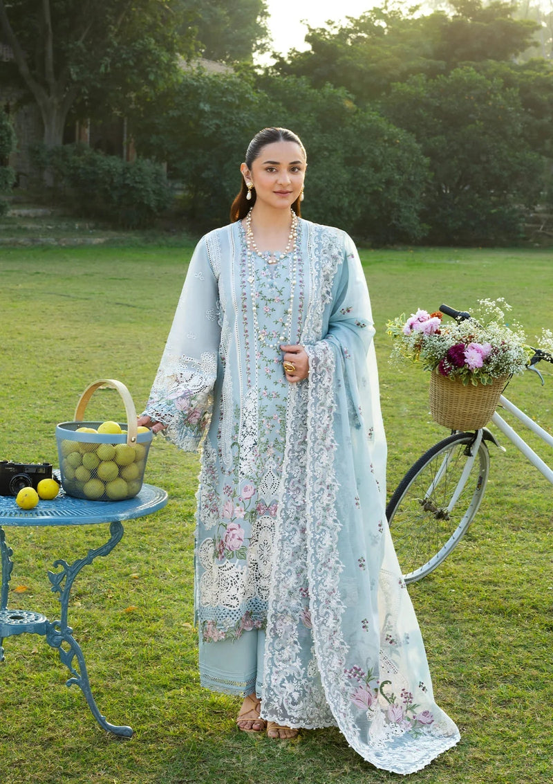 Elaf Premium | Luxury Lawn 26 | ELY-07 MORNIG DRIZZLE - by Libayah - Registered Vendor of : Elaf Premium - 100% Original Designer Dress