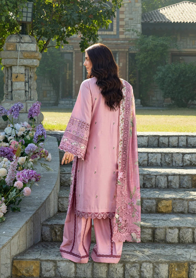 Elaf Premium | Luxury Lawn 26 | ELY-09 ROSEE - by Libayah - Registered Vendor of : Elaf Premium - 100% Original Designer Dress