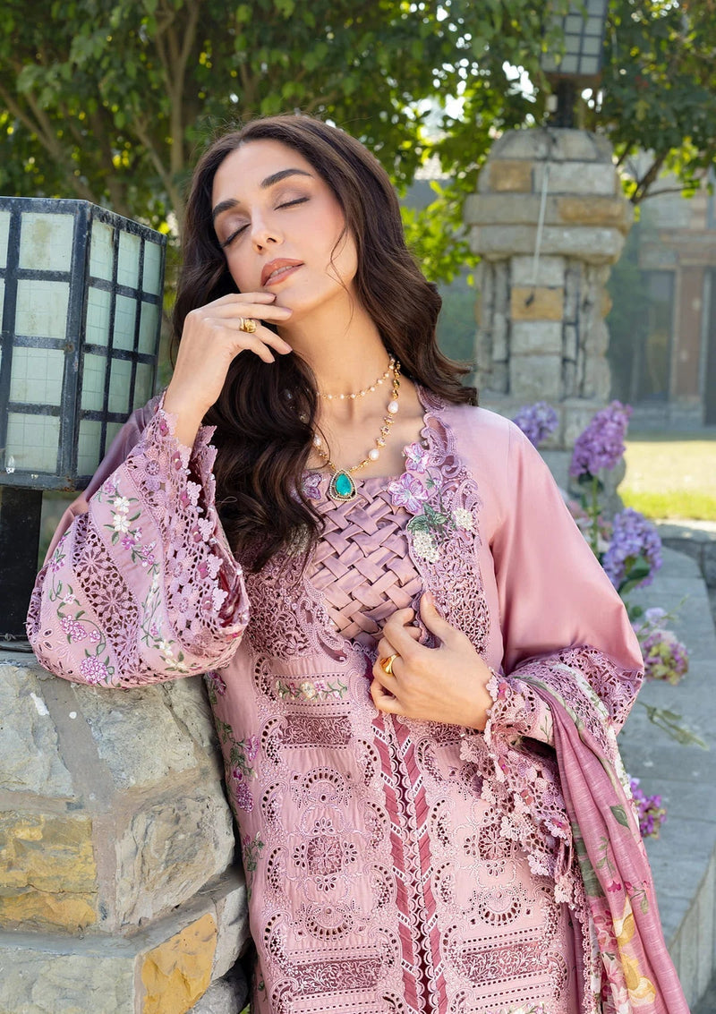 Elaf Premium | Luxury Lawn 26 | ELY-09 ROSEE - by Libayah - Registered Vendor of : Elaf Premium - 100% Original Designer Dress
