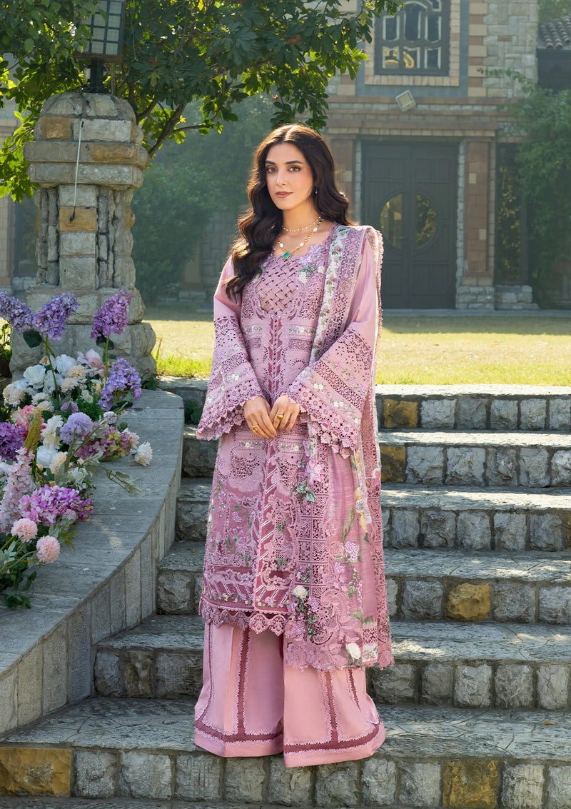 Elaf Premium | Luxury Lawn 26 | ELY-09 ROSEE - by Libayah - Registered Vendor of : Elaf Premium - 100% Original Designer Dress