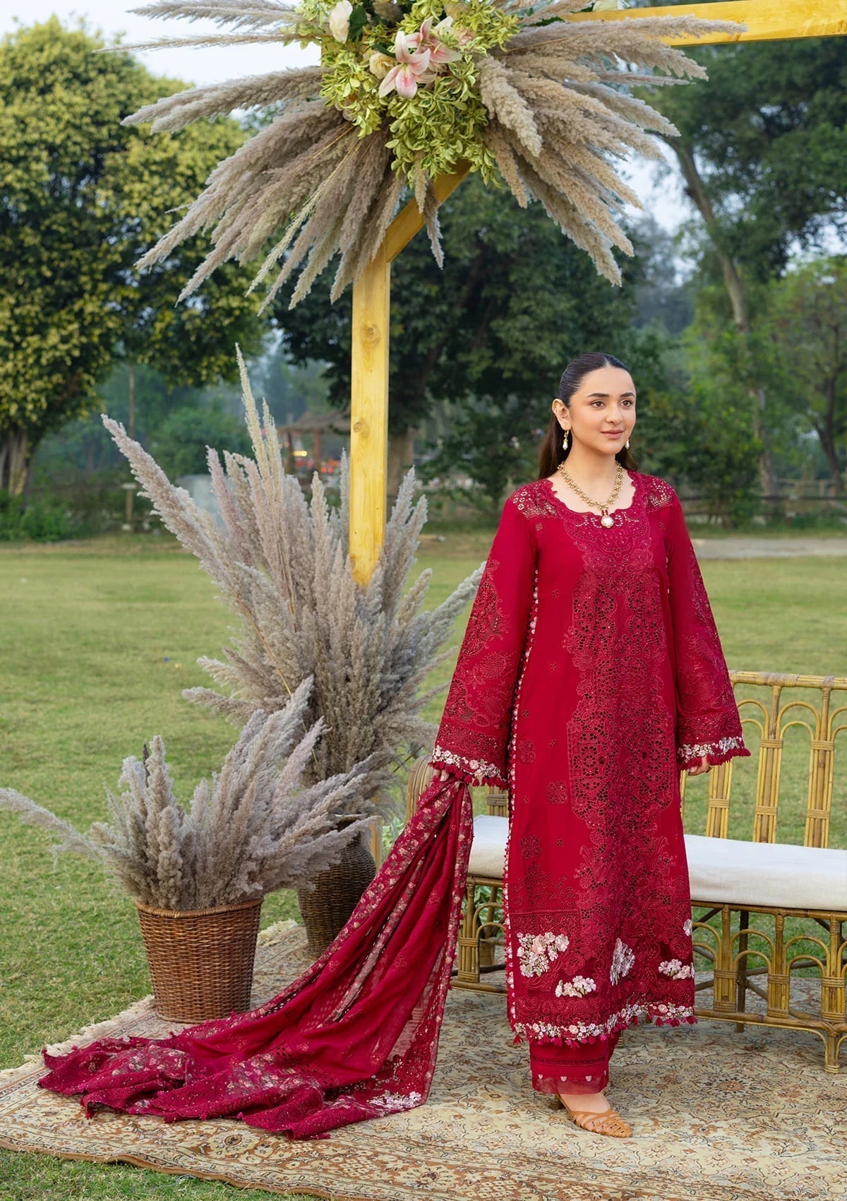 Elaf Premium | Luxury Lawn 26 | ELY-10 CHERIE LADY - by Libayah - Registered Vendor of : Elaf Premium - 100% Original Designer Dress