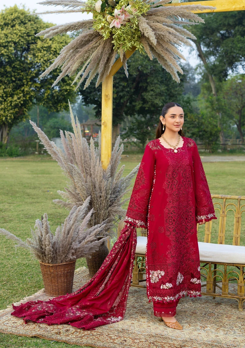 Elaf Premium | Luxury Lawn 26 | ELY-10 CHERIE LADY - by Libayah - Registered Vendor of : Elaf Premium - 100% Original Designer Dress