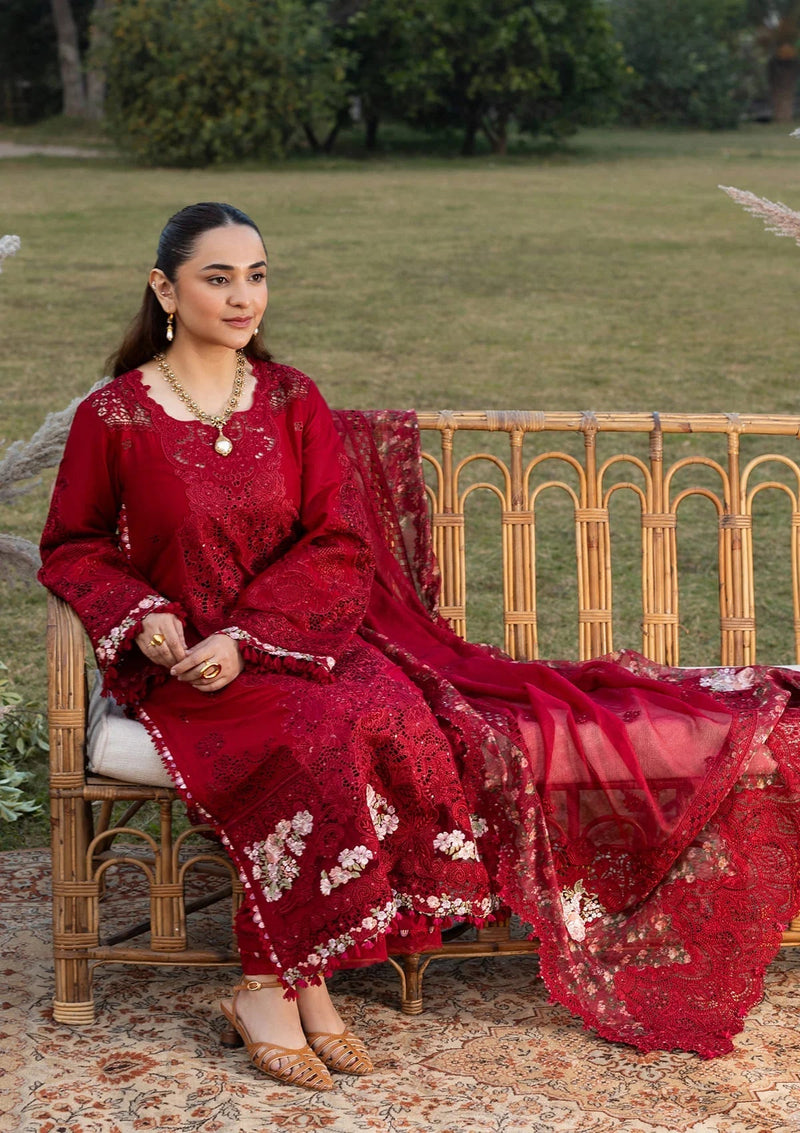 Elaf Premium | Luxury Lawn 26 | ELY-10 CHERIE LADY - by Libayah - Registered Vendor of : Elaf Premium - 100% Original Designer Dress