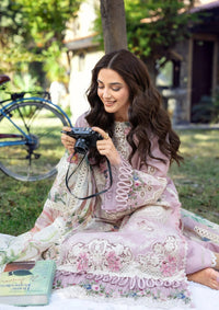 Elaf Premium | Luxury Lawn 26 | ELY-1A MAISON PINK - by Libayah - Registered Vendor of : Elaf Premium - 100% Original Designer Dress