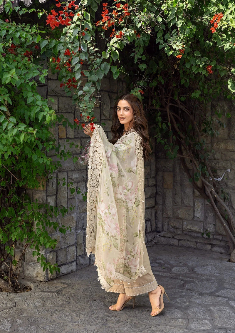 Elaf Premium | Luxury Lawn 26 | ELY-2A CAMELLIA - by Libayah - Registered Vendor of : Elaf Premium - 100% Original Designer Dress