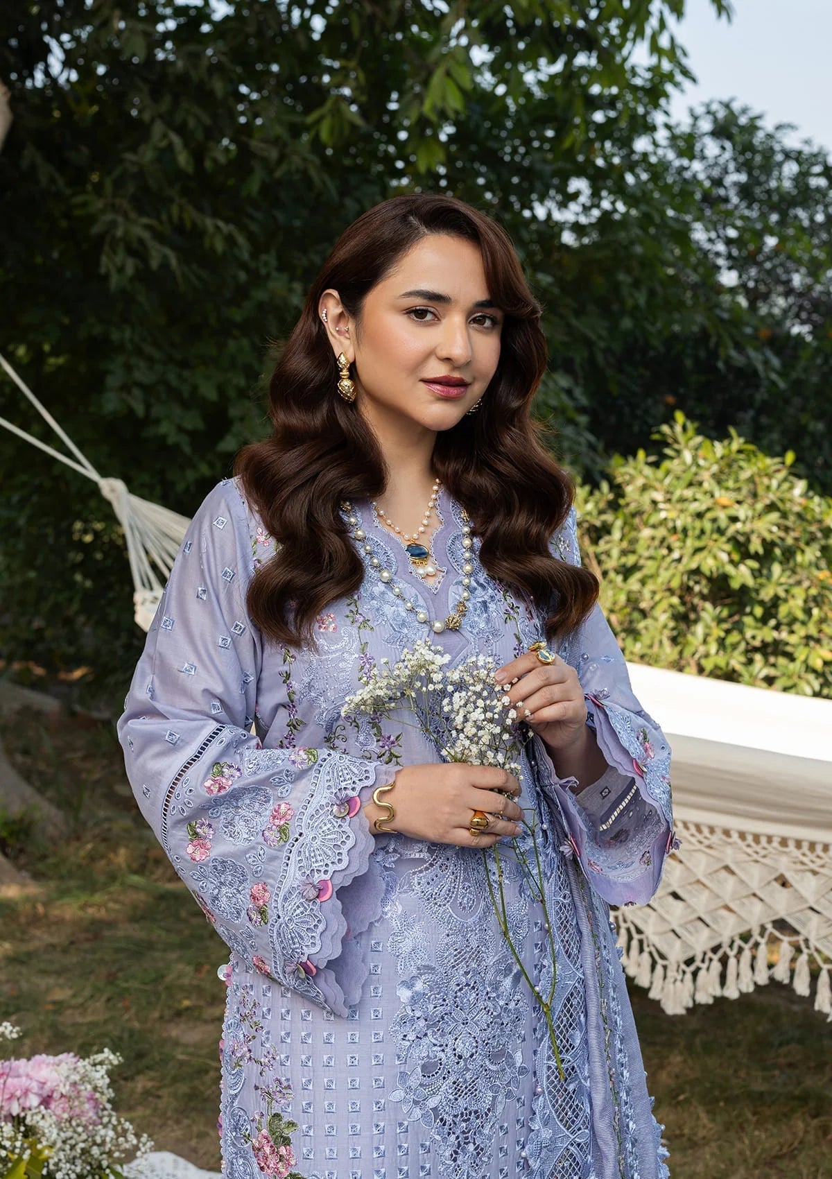 Elaf Premium | Luxury Lawn 26 | ELY-3B PARADISE - by Libayah - Registered Vendor of : Elaf Premium - 100% Original Designer Dress