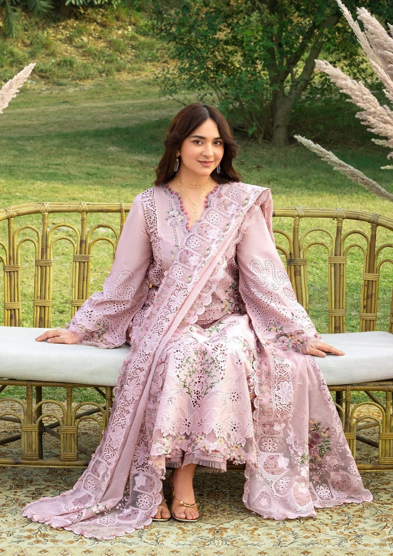 Elaf Premium | Luxury Lawn 26 | ELY-4A BLOOMING - by Libayah - Registered Vendor of : Elaf Premium - 100% Original Designer Dress