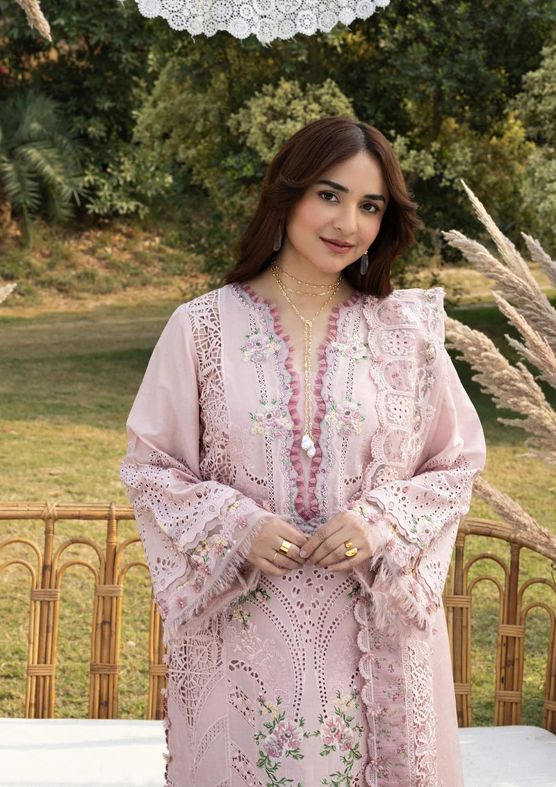 Elaf Premium | Luxury Lawn 26 | ELY-4A BLOOMING - by Libayah - Registered Vendor of : Elaf Premium - 100% Original Designer Dress