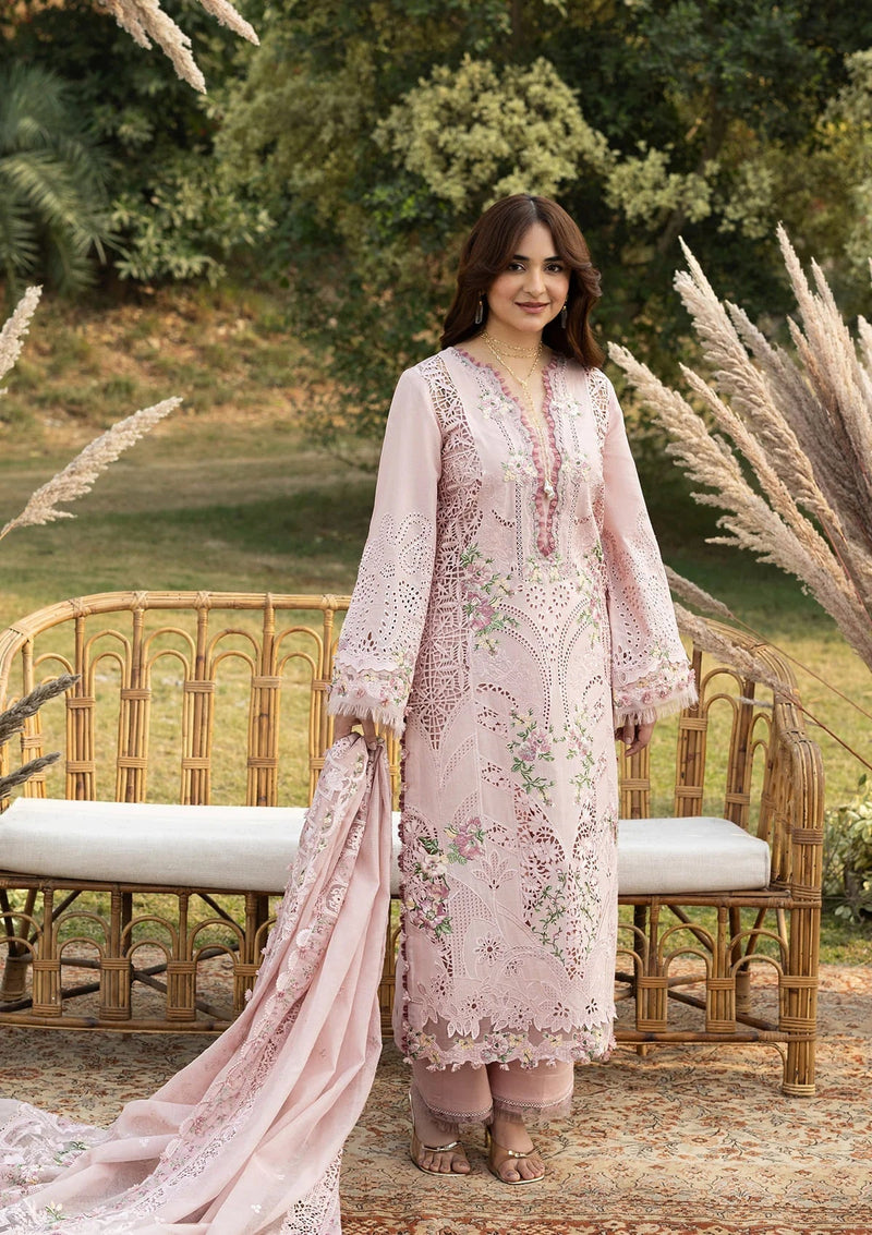 Elaf Premium | Luxury Lawn 26 | ELY-4A BLOOMING - by Libayah - Registered Vendor of : Elaf Premium - 100% Original Designer Dress