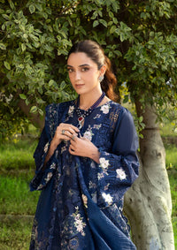 Elaf Premium | Luxury Lawn 26 | ELY-4B BLUE BELLE - by Libayah - Registered Vendor of : Elaf Premium - 100% Original Designer Dress